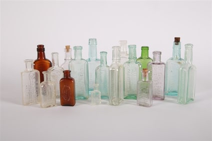 Collection of Vintage Medicinal Bottles