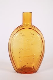 "Success to the Railroad" Glass Flask