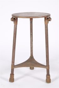 Brass Gryphon Head Taboret