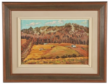 Nikos Tzanoff, "Bromont" Oil on Canvas