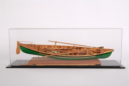 Cased Model Canoe