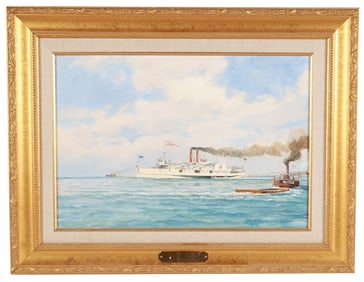 Robert McGreevy, "Lady Elgin" Oil Painting