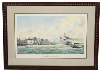 Robert McGreevy, Steamer Tashmoo Lithograph