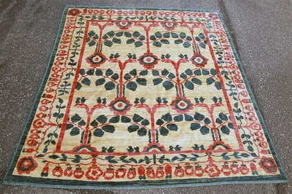 Arts and Crafts Style Turkish Rug, c. 1990s