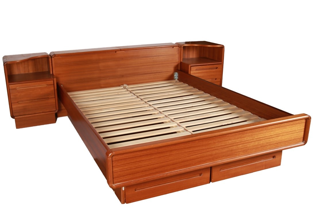 Sun Cabinet Company, Teak Bed Set (1 of 10)