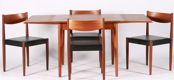 Frem Rojle, Danish Teak Dining Table with Chairs