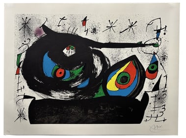 Joan Miro, "Homenatge a Joan Prats" Litho