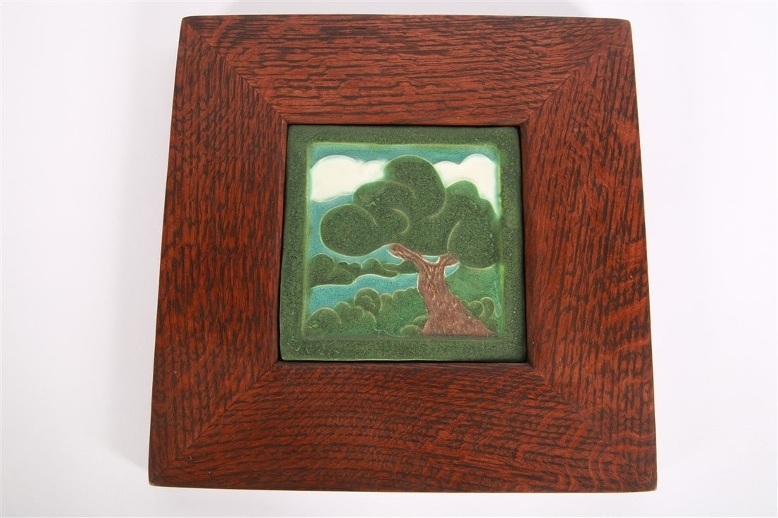 Ephraim Pottery, Framed Tree Tile (1 of 3)