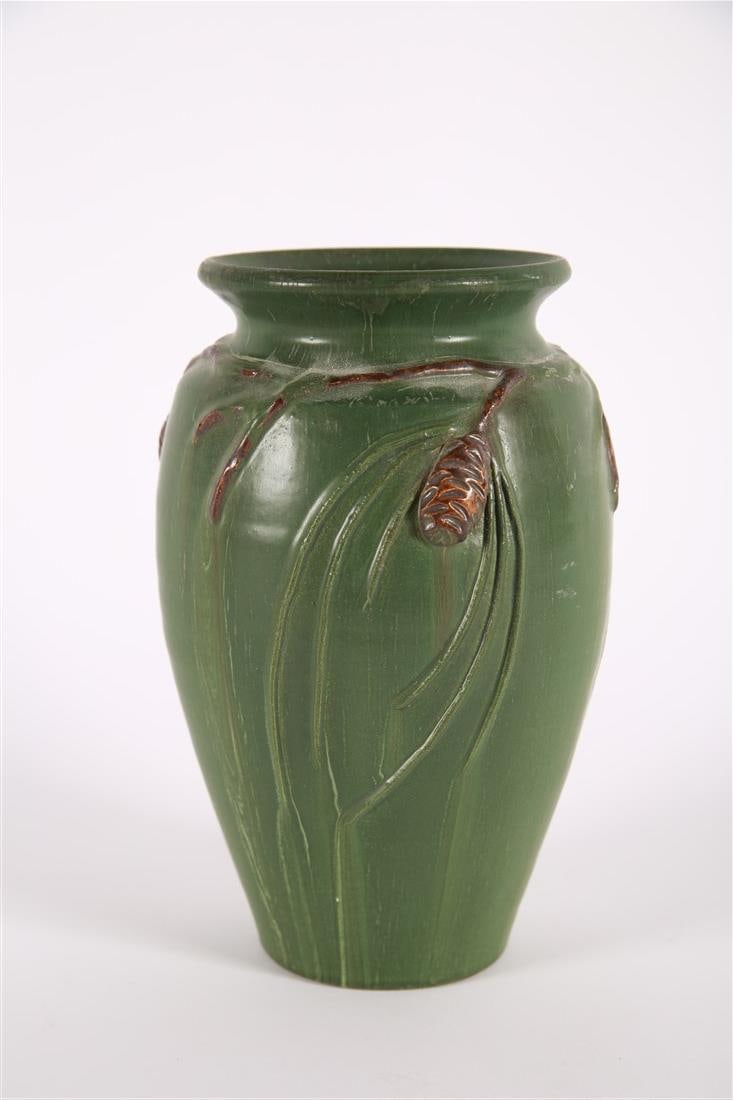 Ken Nekola for Ephraim Pottery, Pinecone Vase: Ken Nekola for Ephraim Pottery (American, established 1996). Ceramic. Height: 9 3/4", Diameter: 6". Ceramic pinecone vase by Ken Nekola for Ephraim Pottery. Marked to the underside.