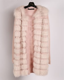 Carmen Marc Valvo, Cashmere and Fox Sweater