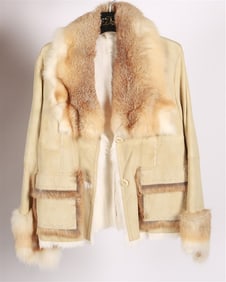 Fox Fur and Sheepskin Coat