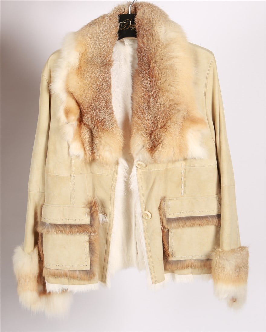 Fox Fur and Sheepskin Coat (1 of 7)