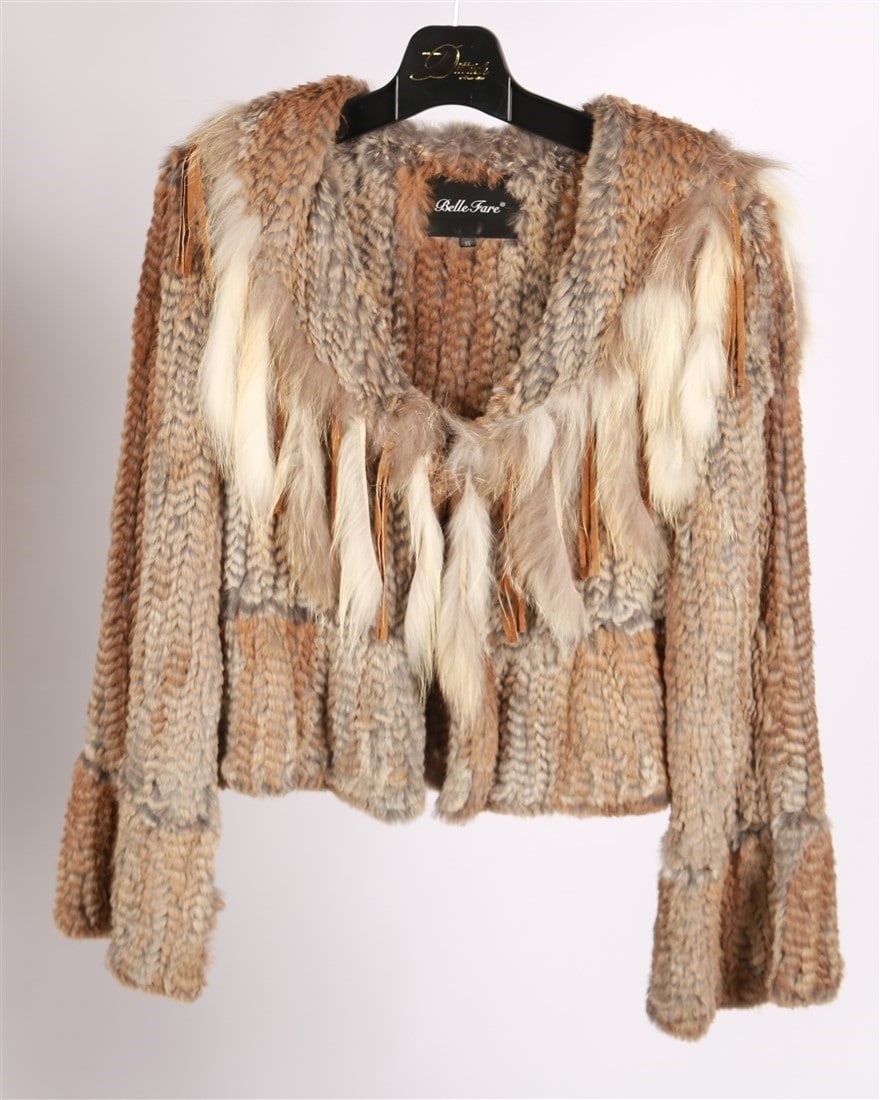Belle Fare, Rabbit Fur and Suede Jacket (1 of 4)