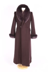 Marshall Field's, Purple Wool and Fur Coat