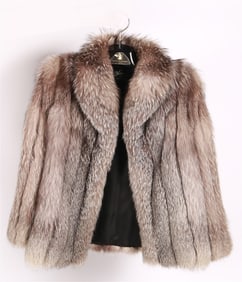 Kay Anos Furs, Silver Fox Fur Jacket