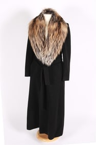 Loro Piana, Wool and Cashmere Coat with Fur