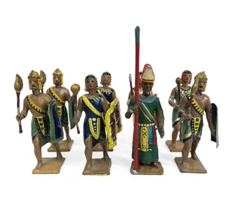 Vintage CBG Mignot - 8 Egyptian Foot Soldiers