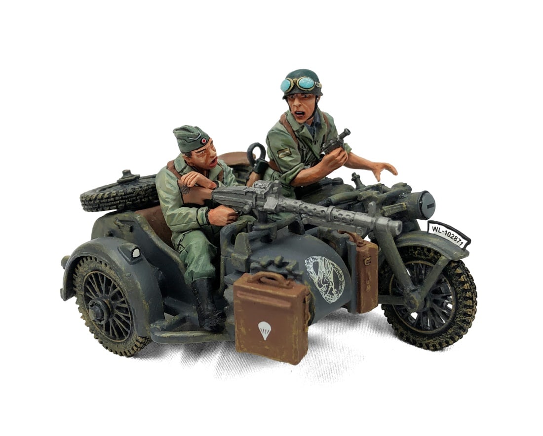 King & Country - FJ008-07 - FJ Motorcycle Combo: Complete in box. Retired