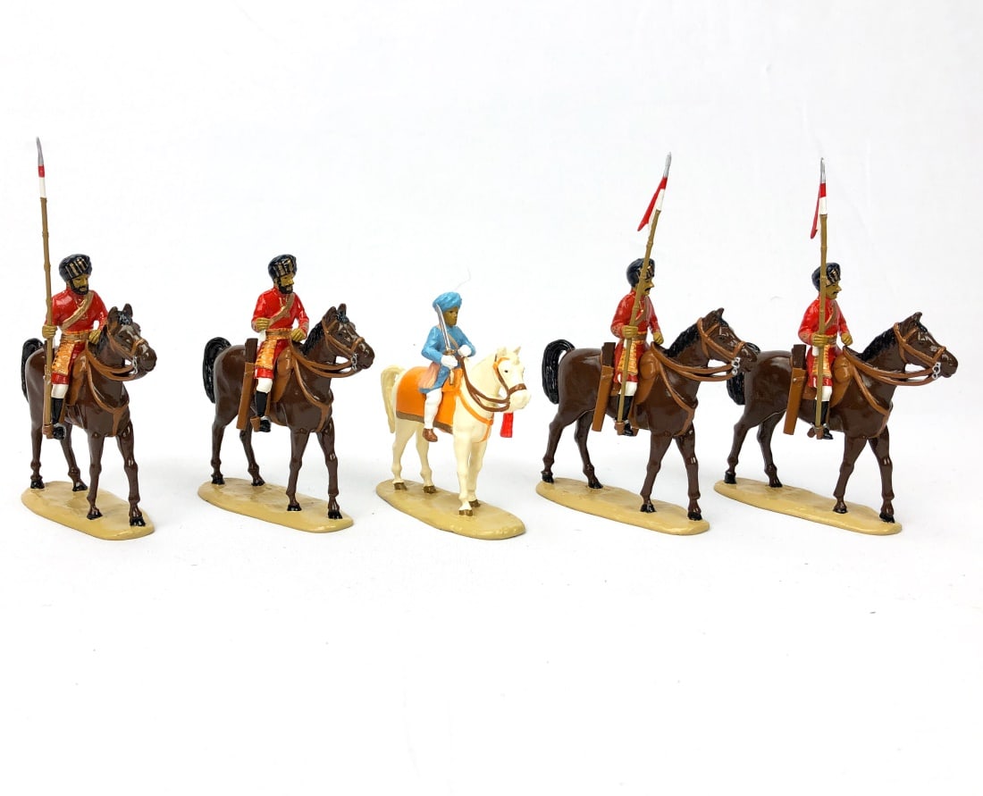 W. Britain - 40167 Maharajah of Patiala Lancers: Painted metal. Original box included.