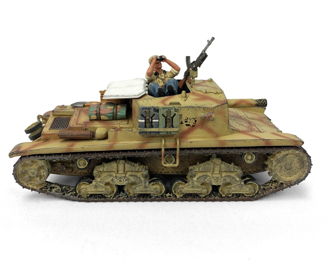 King & Country - IF009 Semovente M40-75/18: Retired. Painted metal. Complete in box.
