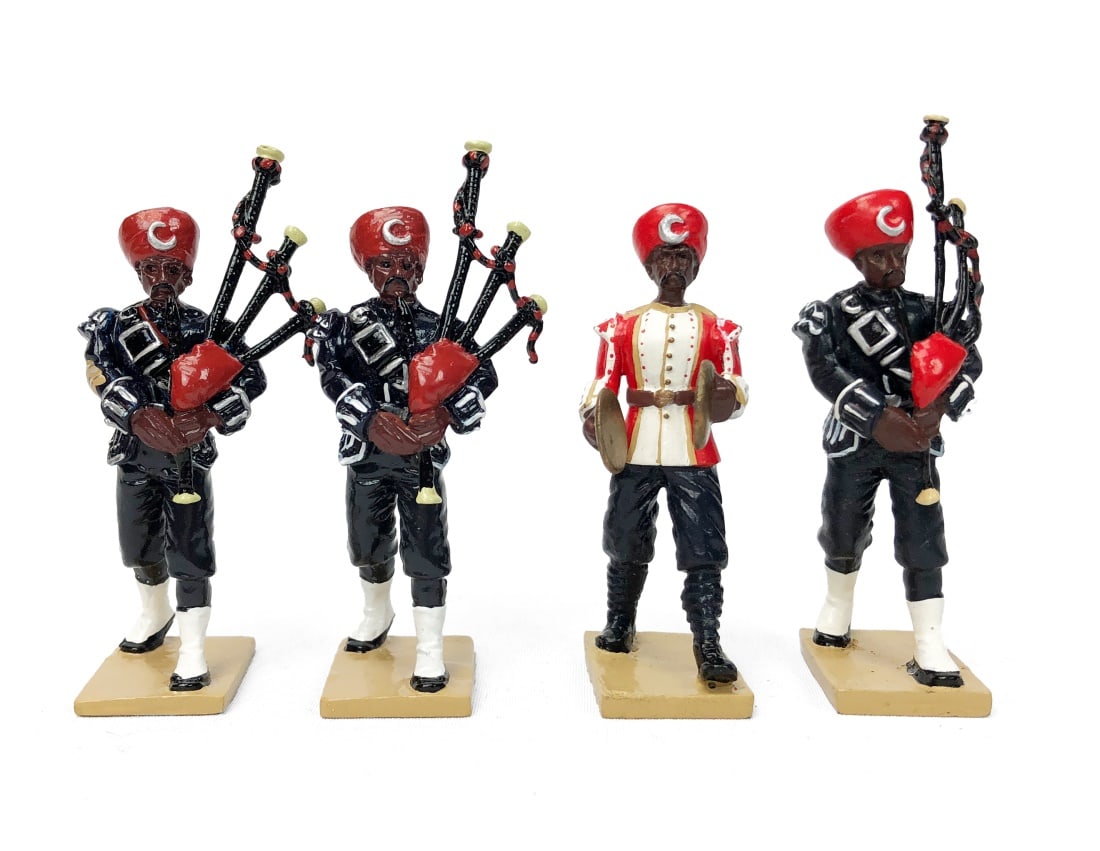 W. Britain - Purbiah Musician Figurines (1 of 4)