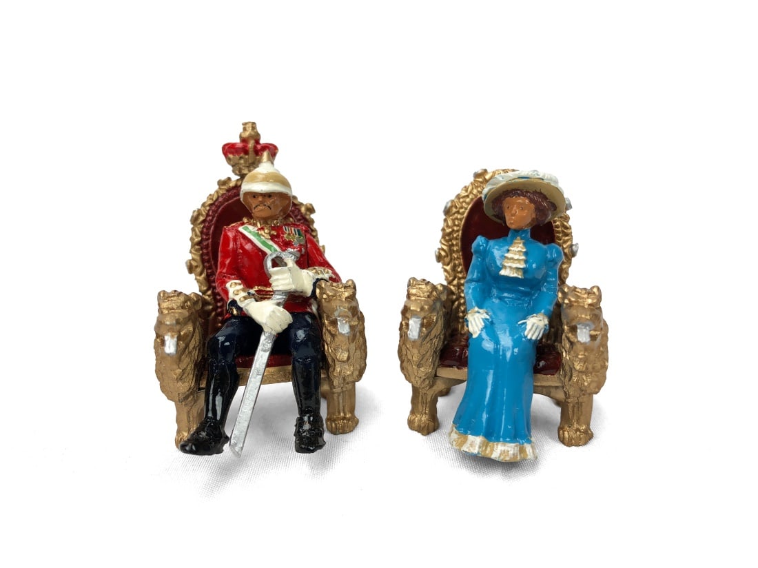 W. Britain 00264 - Lord and Lady Curzon: Painted metal. Complete in box.