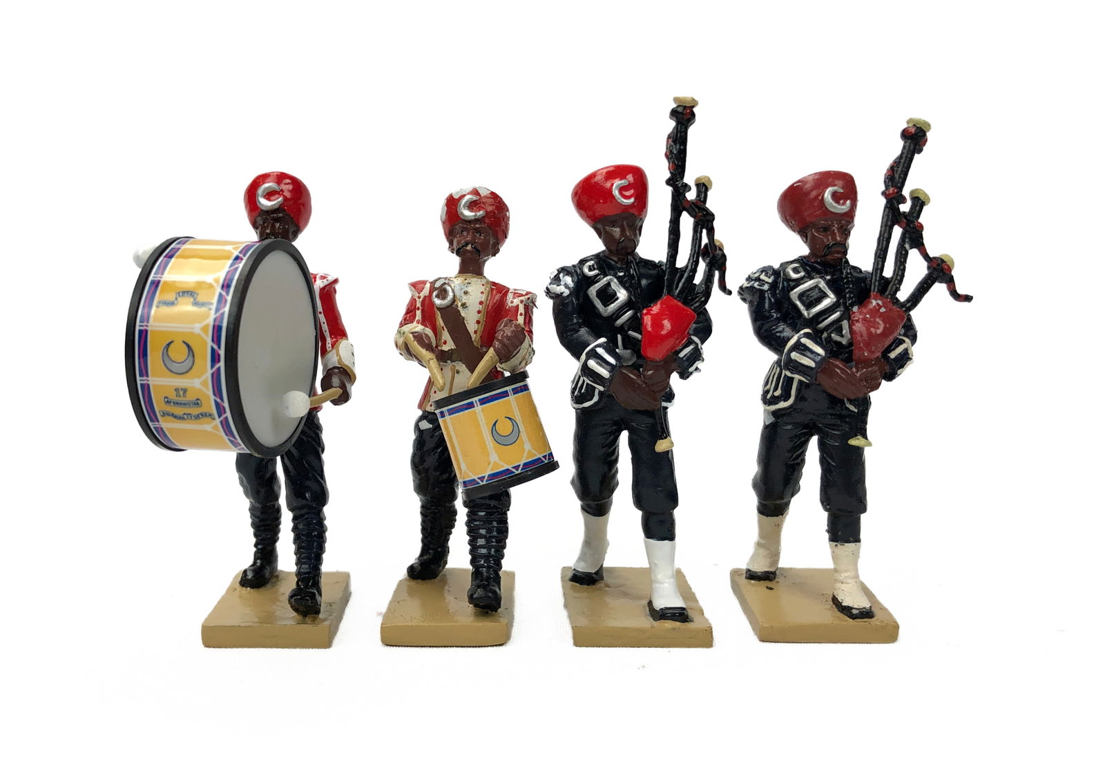 W. Britain - Purbiah Musician Figurines (3) (1 of 4)
