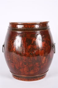 Qing Dynasty Lacquered Rice Box