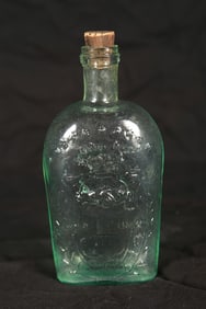Civil War Union Glass Flask