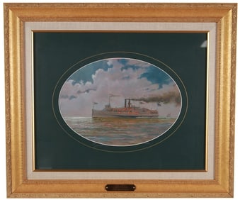 Robert McGreevy, "Lady Elgin" Framed Oil