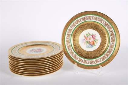 Set of Twelve Royal Cauldon Dinner Plates