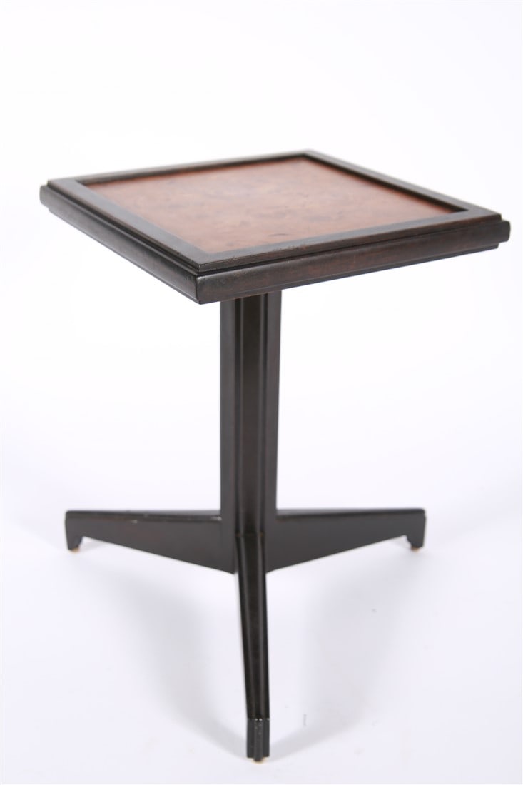 Wormley for Dunbar, "Janus" Burl Wood Drink Table (1 of 5)