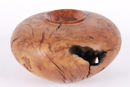 Burl Wood Vase