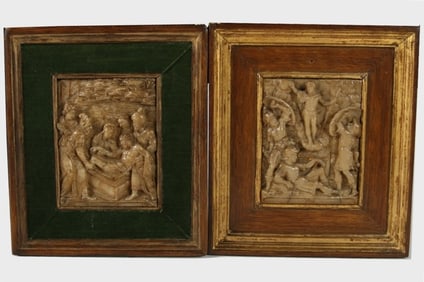 Lievin van Eeghem, Pair of Wax Plaques