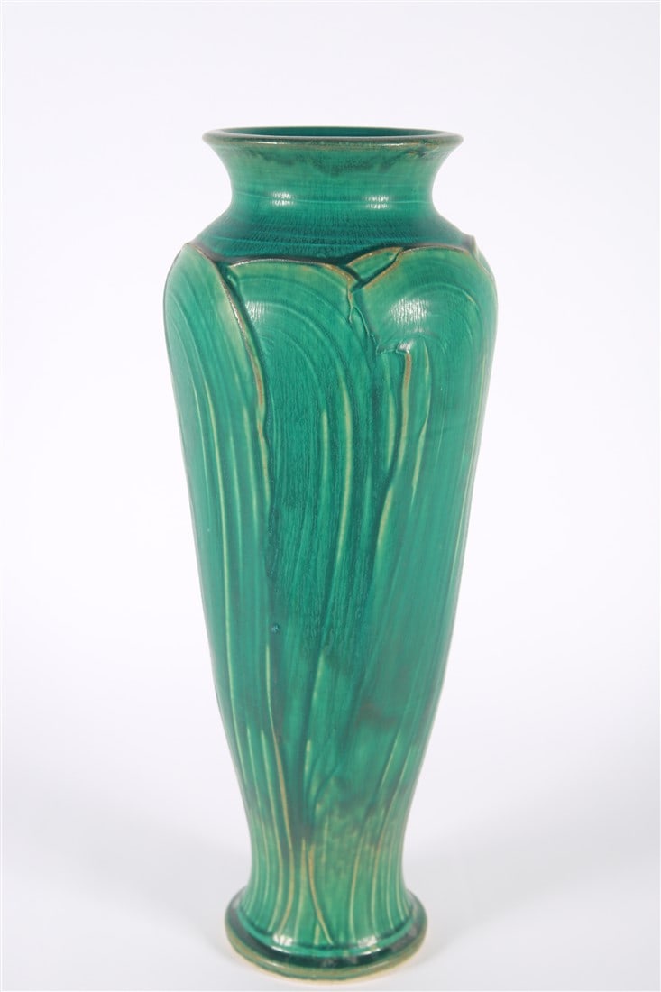 Pewabic, XXL "Classic" Green Vase (1 of 6)