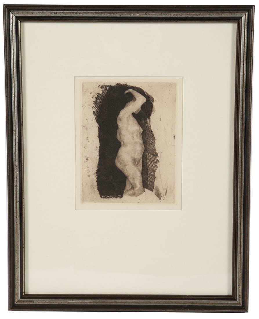 Kathe Kollwitz, Female Nude Etching (1 of 4)