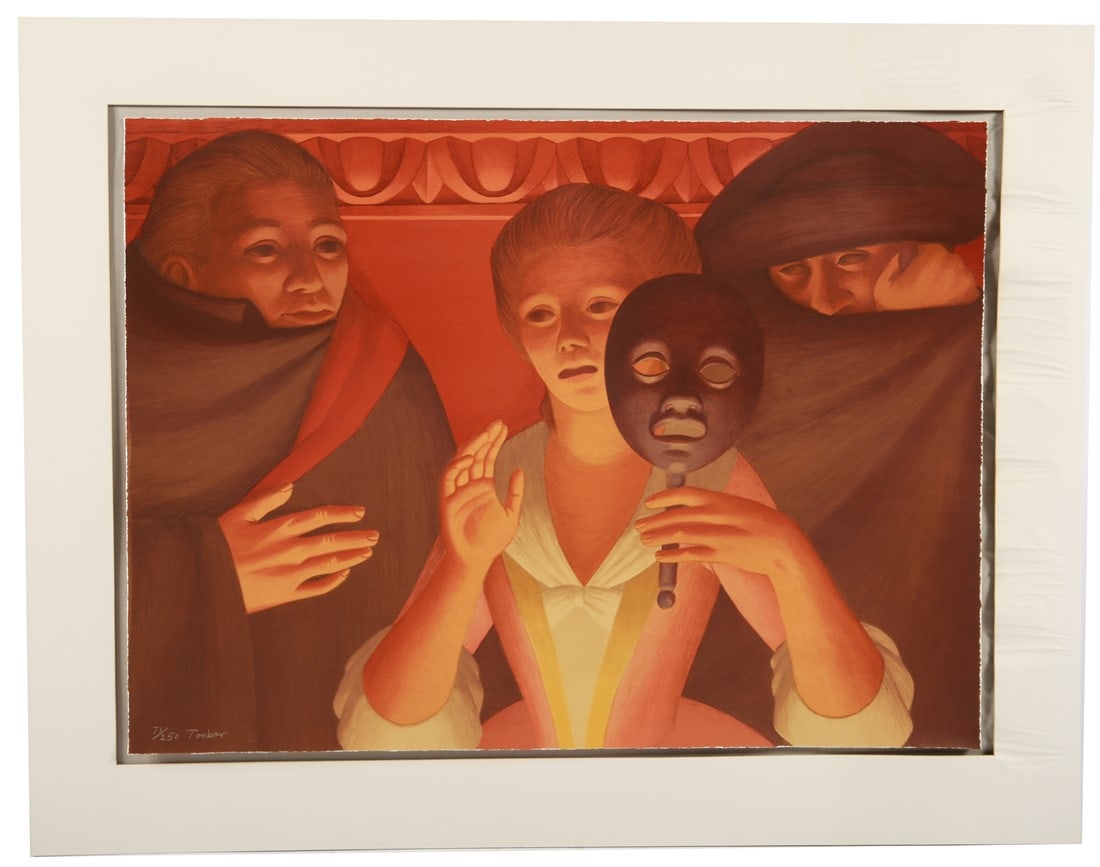 George Tooker, "Un Ballo in Maschera" Lithograph (1 of 6)