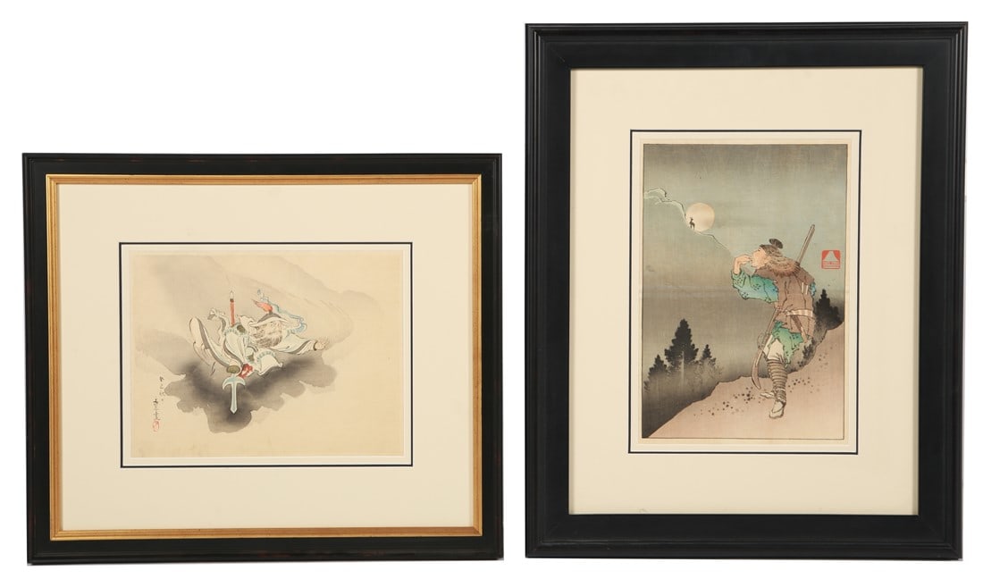 Two Japanese Woodblock Prints (1 of 5)