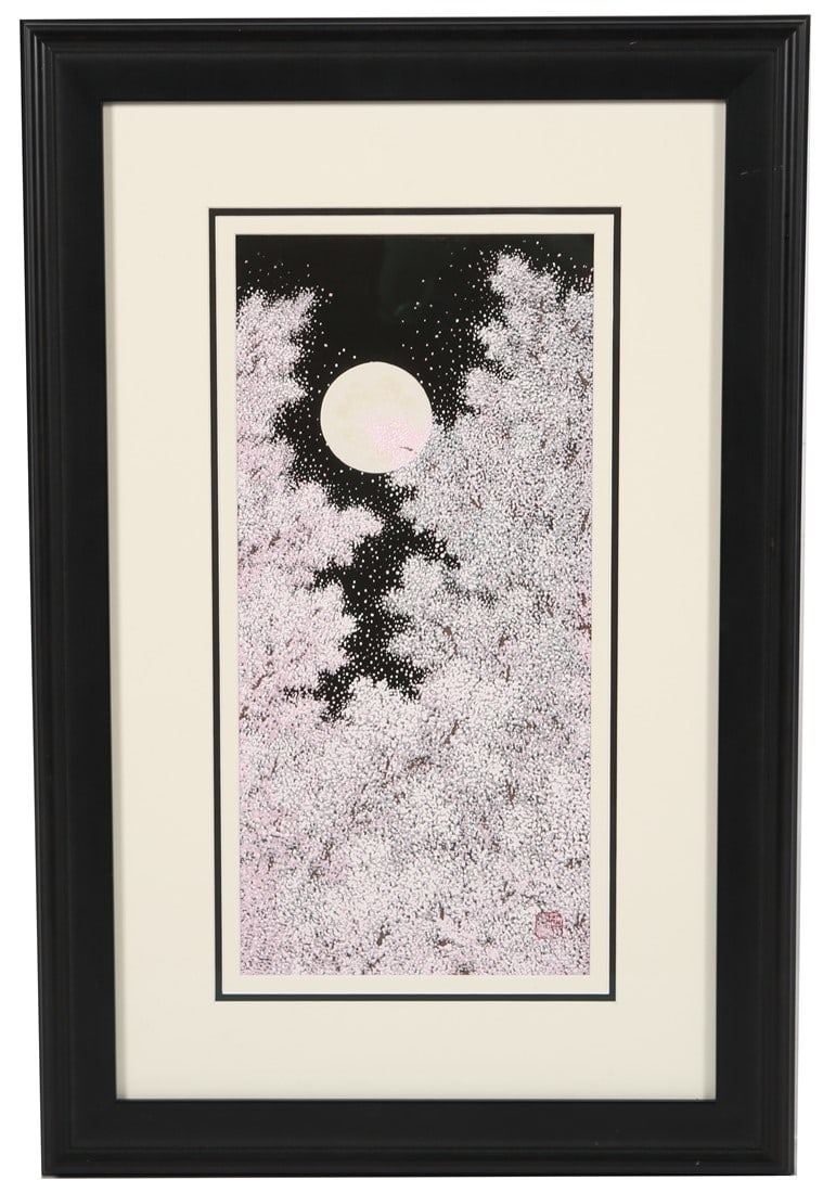 Teruhide Kato, "Oboro" Woodblock Print (1 of 5)