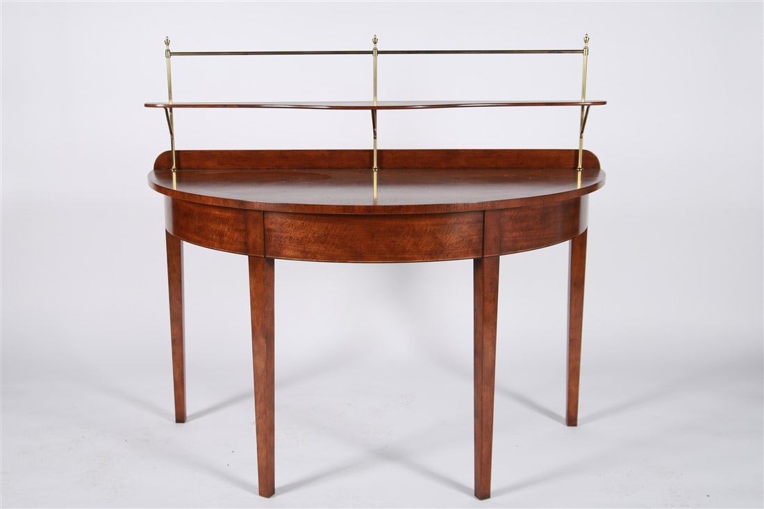 Baker, Mahogany Demilune Console Table (1 of 8)