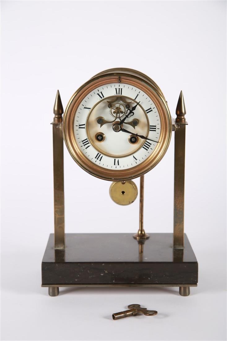 E. Ingraham & Co., Brass Pendulum Clock (1 of 6)