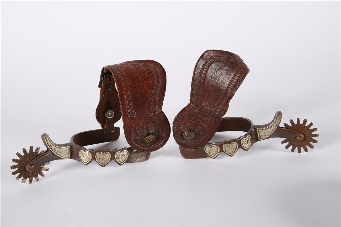 Pair of Heart Pattern Spurs (1 of 6)