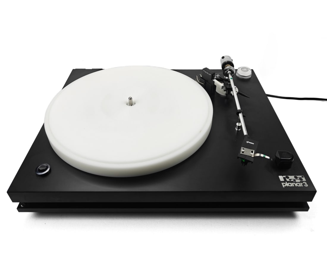 Rega Planar 3 (Modified): Rega - Planar 3 Turntable Manufactured c.1979 Includes original Grace 707 Tone arm with a Soundsmith cartridge. Original RCA cords have been replaced with a tone arm DIN socket. The original sub-platt