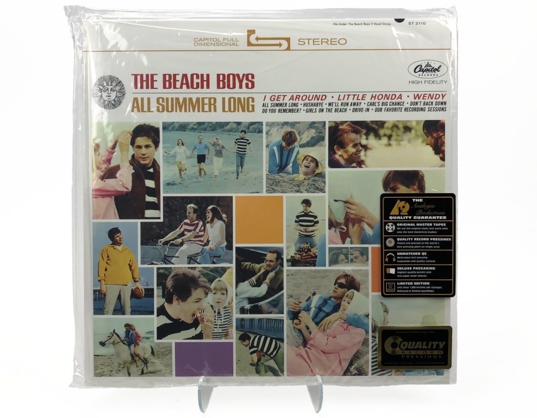 Analogue Productions Beach Boys/All Summer Long: Analogue Productions. The Beach Boys/All Summer Long. Still sealed in original loose bag. Perforation intact.
