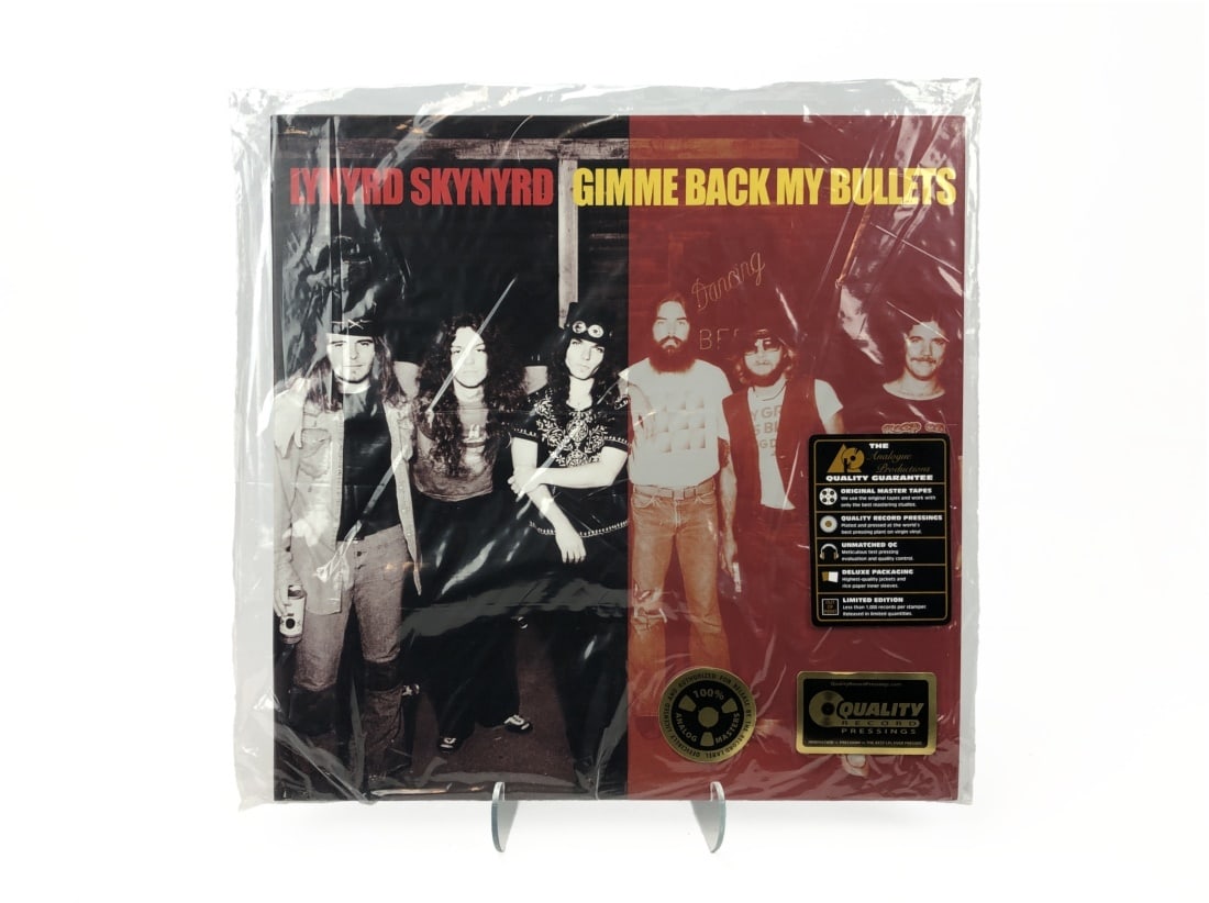 Analogue Productions Lynyrd Skynyrd/Gimme Back ...: Analogue Productions. Lynyrd Skynyrd/Gimme Back My Bullets. Still sealed in original loose bag. Perforation intact.