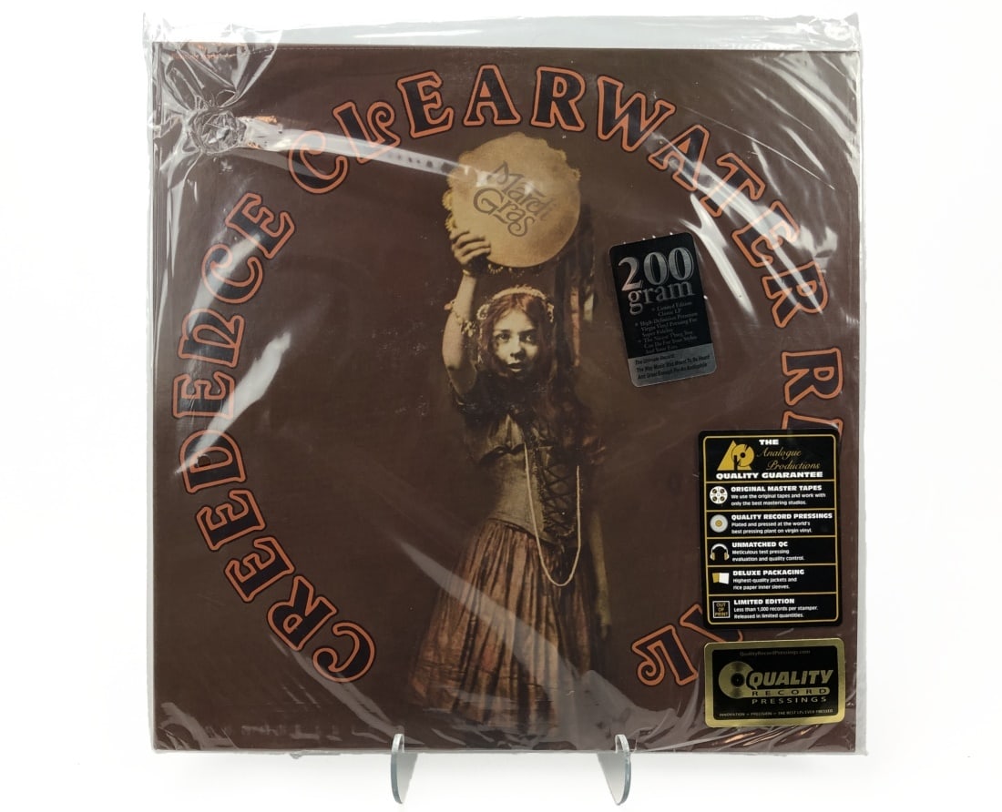 Analogue Productions CCR/Mardi Gras: Analogue Productions. Creedence Clearwater Revival/Mardi Gras. Still sealed in original loose bag. Perforation intact. 200 gram.