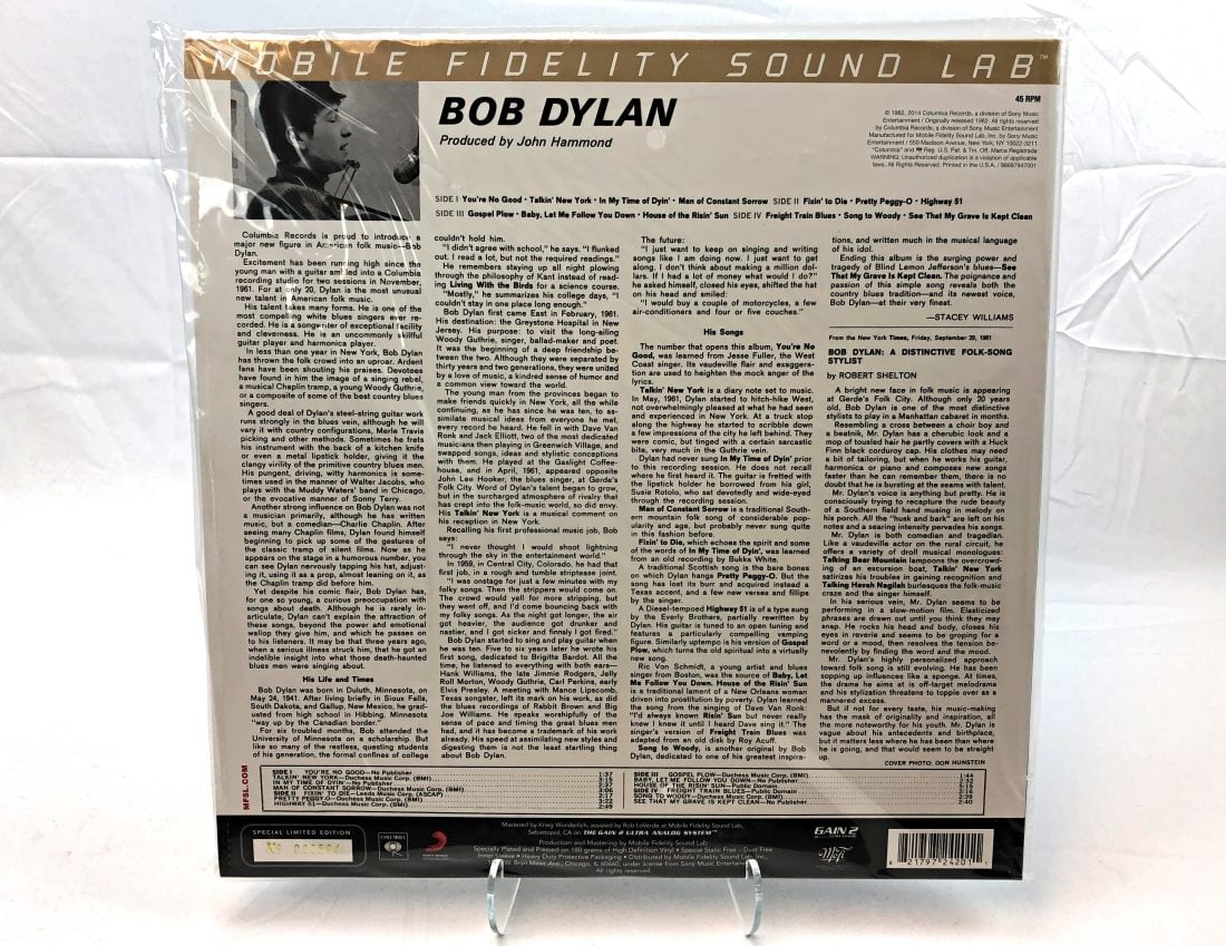 MFSL Bob Dylan/Bob Dylan - 2