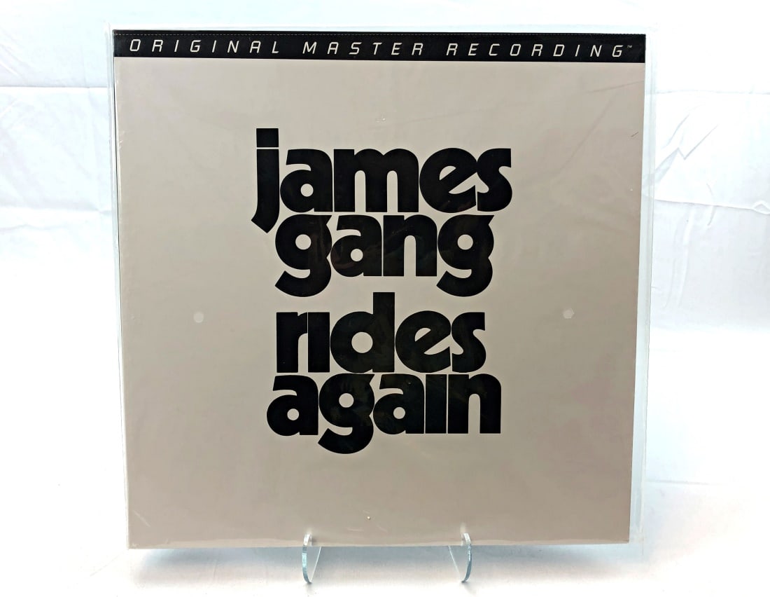 MFSL James Gang/Rides Again: Mobile Fidelity Sound Lab. James Gang/Rides Again. Still sealed in original loose bag. Perforation intact. Special limited edition No. 000987/4000.