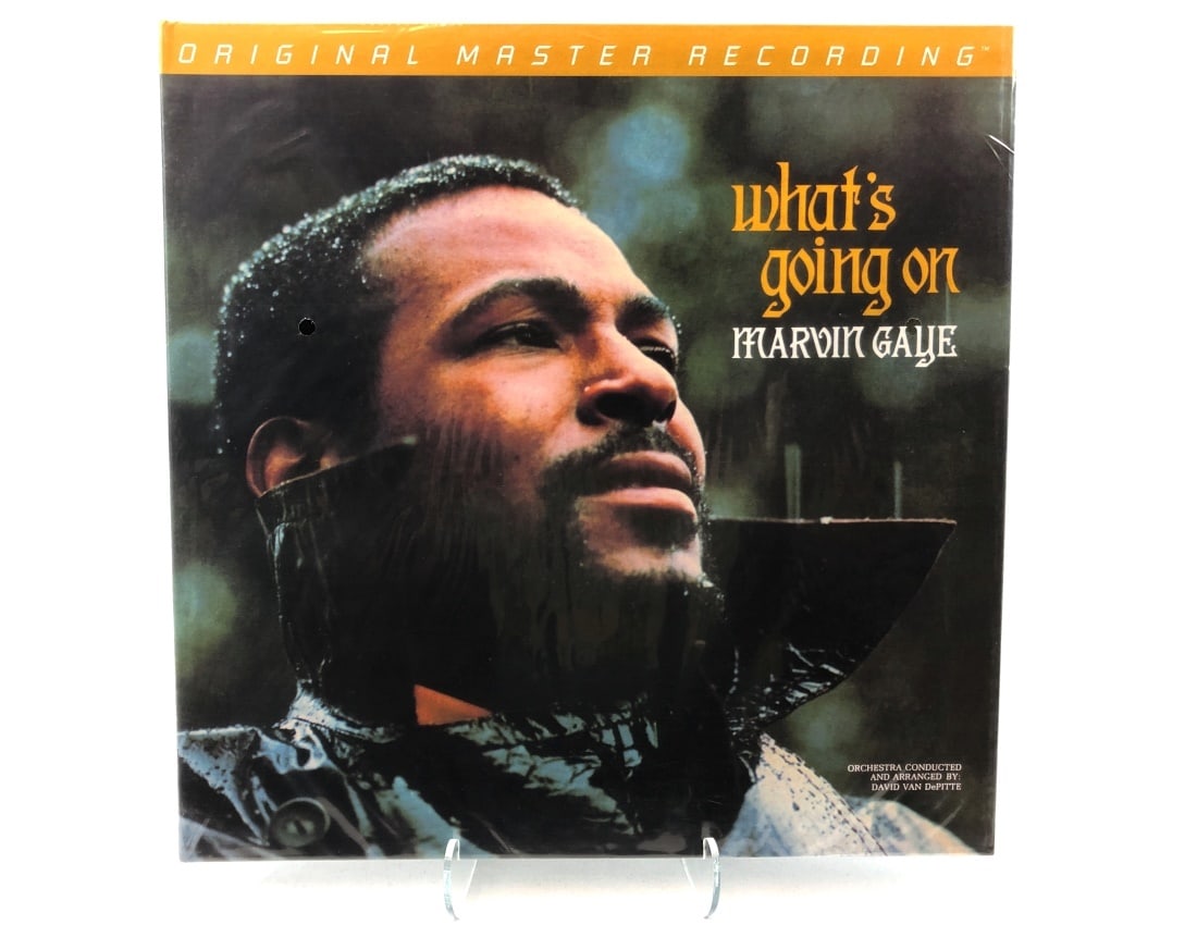 MFSL Marvin Gaye/What's Going On: Mobile Fidelity Sound Lab. Marvin Gaye/What's Going On. Still sealed in original loose bag. Perforation intact. Special limited edition No. 01267.