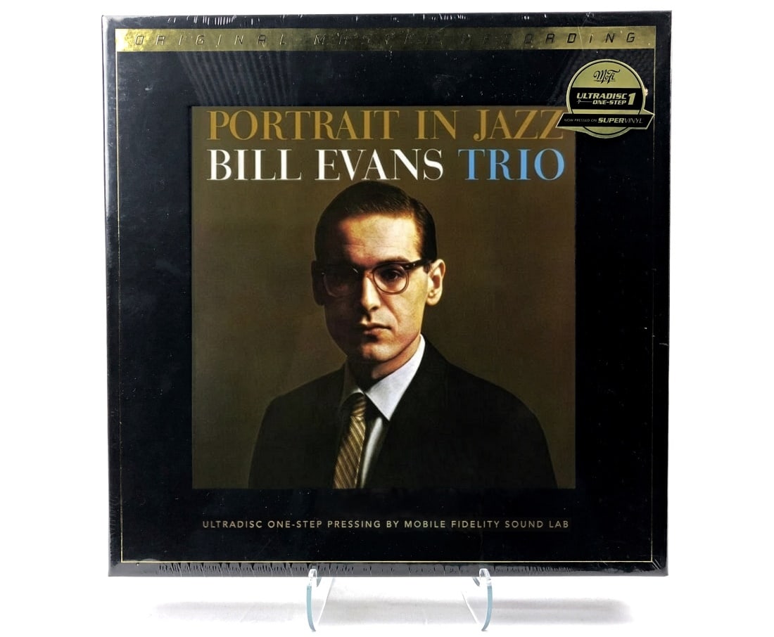 MFSL Ultradisc Bill Evans Trio/Portrait in Jazz: Mobile Fidelity Sound Lab Ultradisc. Bill Evans Trio/Portrait in Jazz. Still sealed in original shrink wrap. Special limited edition No. 3965/6000. 2 LP box. 45 RPM.